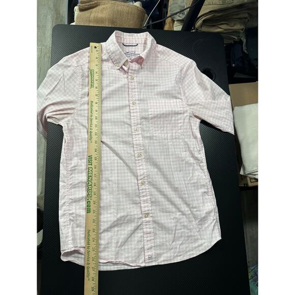 Vineyard Vines OTG Performance Dress Shirt Pink Plaid Size XS Mens brrr fabric - Picture 5 of 11